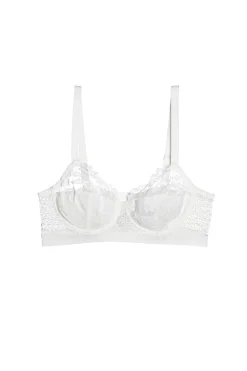 Bügel-BH in Ivory aus floraler Spitze und Mesh<Else Lingerie Online