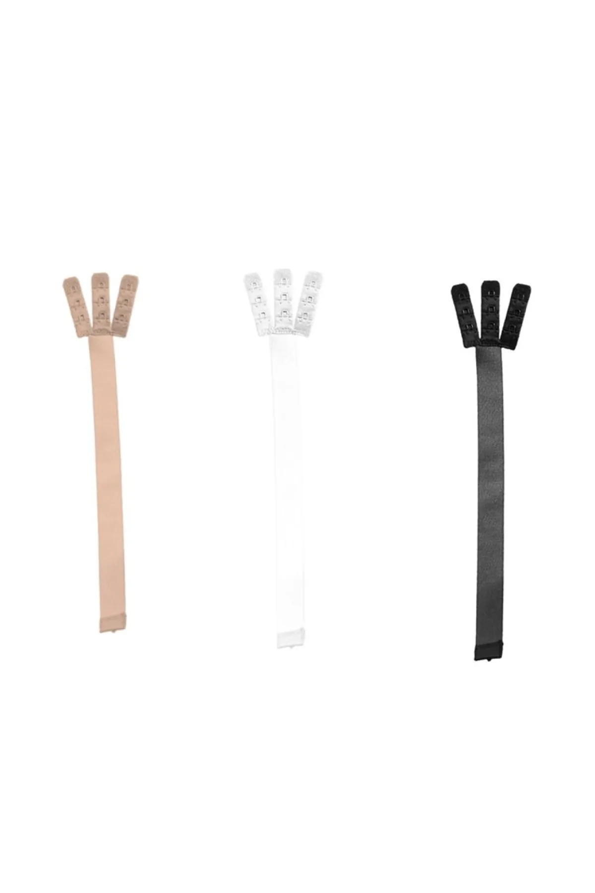 BH-Verlängerung in Beige, Schwarz und Weiss, 3-er Set –<Bye Bra Outlet