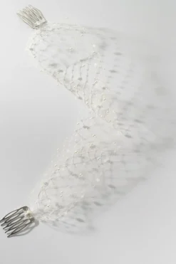Birdcage Schleier mit Perlen<Poirier Sale