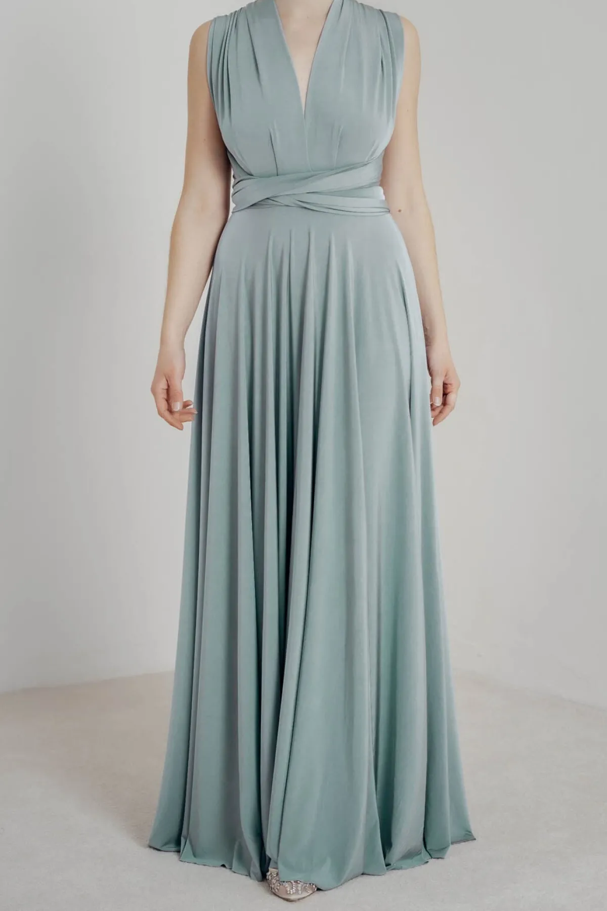 Bodenlanges Brautjungfernkleid – Ballgown Cucumber<twobirds Clearance