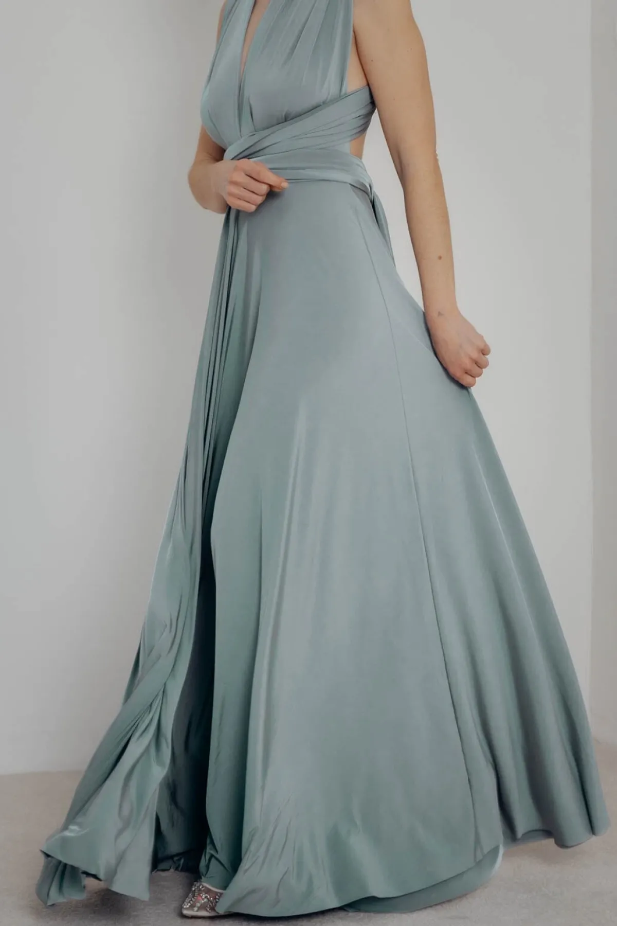 Bodenlanges Brautjungfernkleid – Ballgown Cucumber<twobirds Clearance