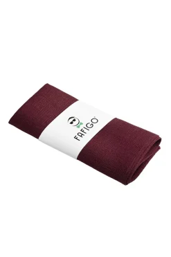 Bordeauxrote Fliege mit passendem Einstecktuch<Fafigo Clearance