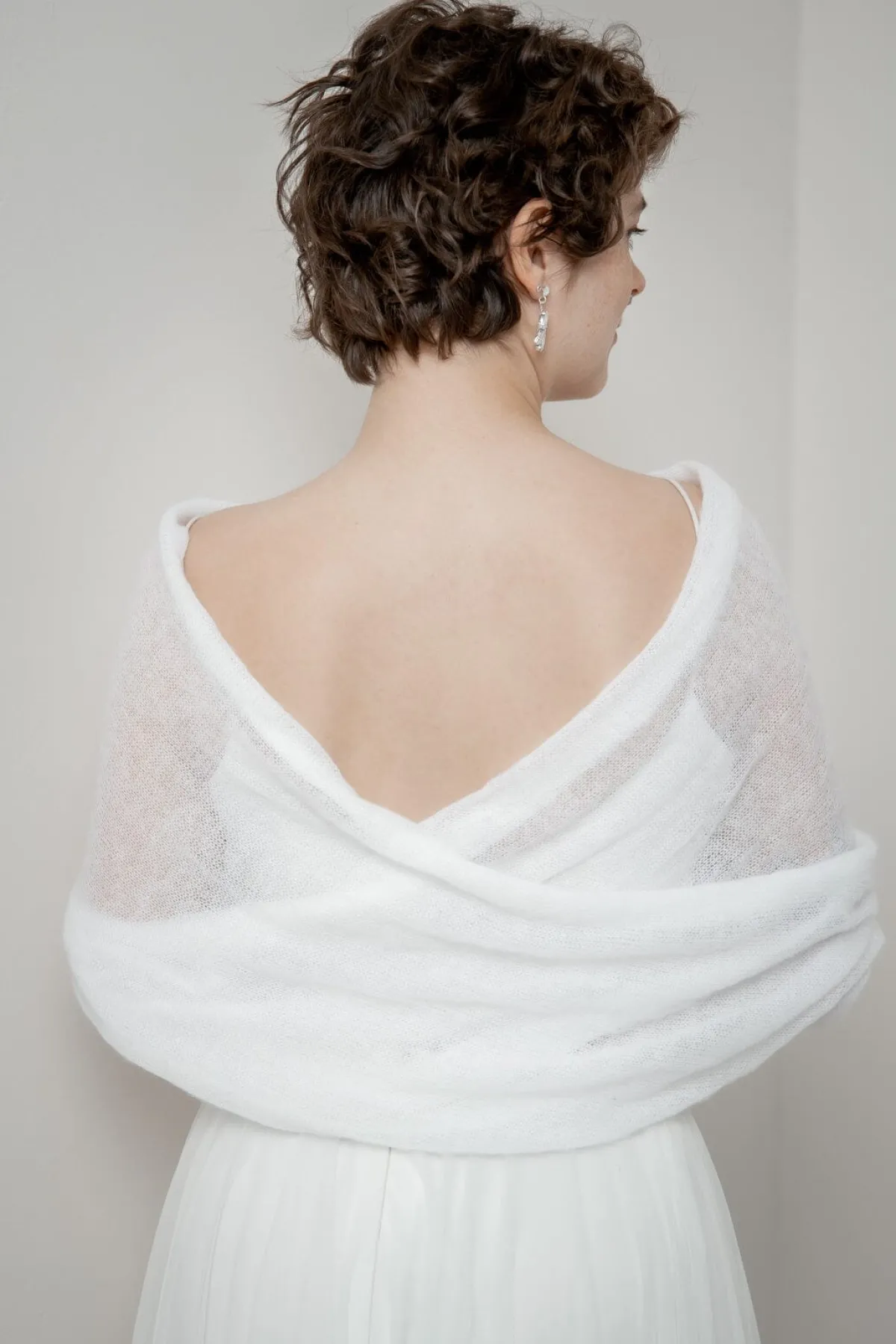 Braut Bolero aus Mohair-Strickmix<Marini Silvano Sale
