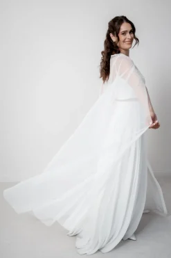 Braut Cape mit langer Schleppe – Oriana<noni Clearance