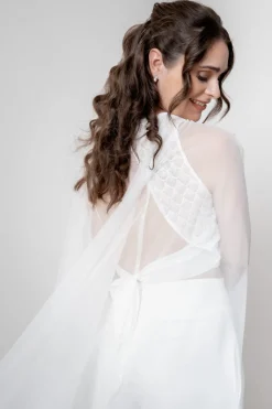 Braut Cape mit langer Schleppe – Oriana<noni Clearance