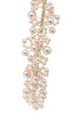 Braut Diadem mit rosafarbenen Perlen<Poirier Sale