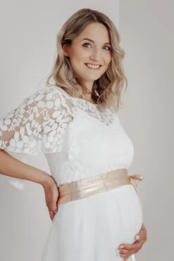 Brautgürtel Roségold, aus feinem Leder – Marielle<noni Discount
