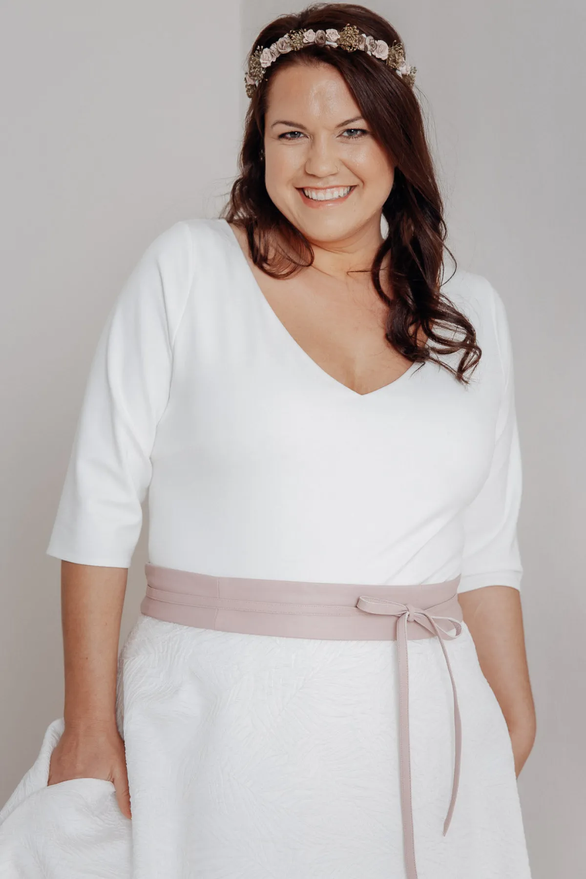 Brautgürtel zum Binden in verschiedenen Farben – Marielle Curvy<noni New