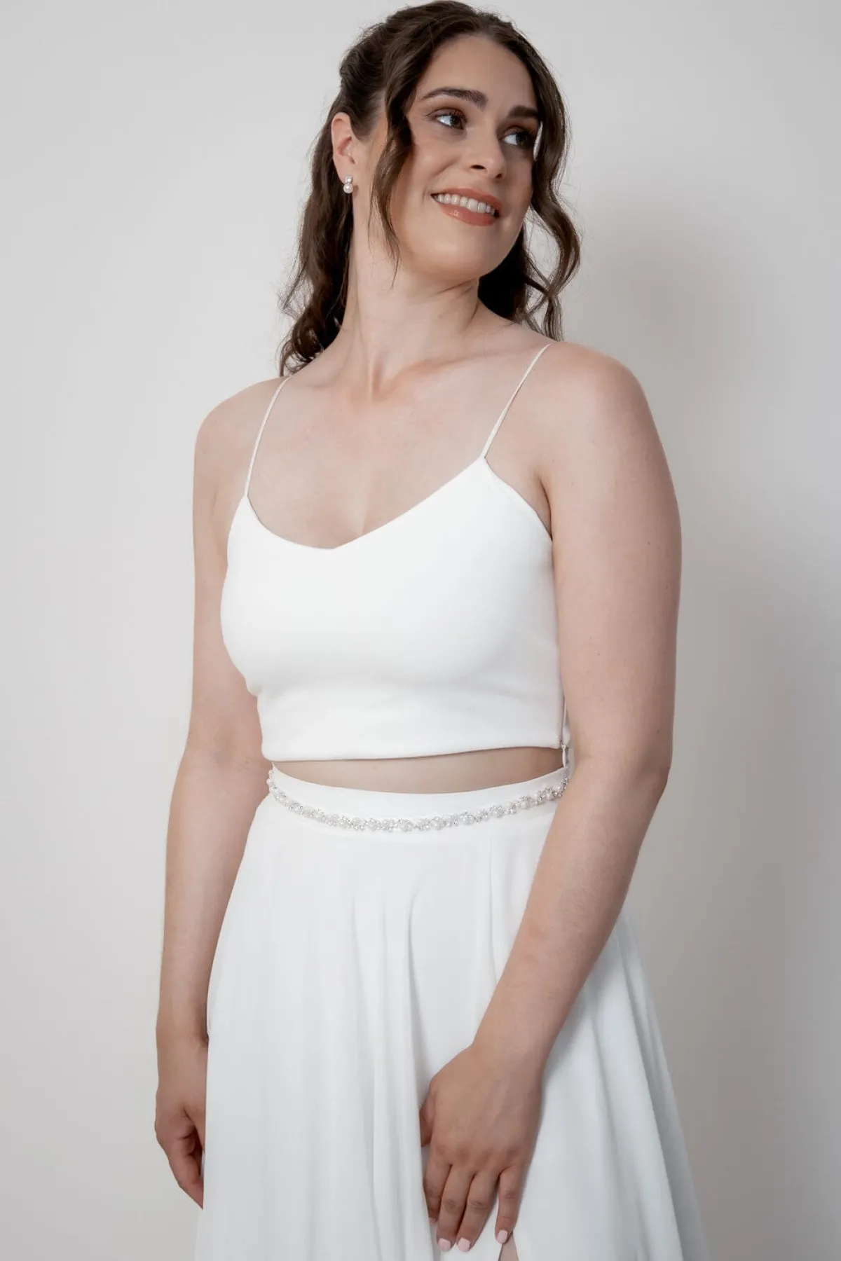 Braut Haarband in Ivory mit Strass und Perlen<Weise Sale