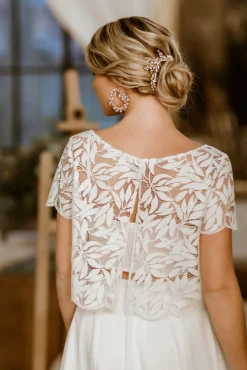 Braut Haarschmuck, Haarspange mit Strass und Kristall<La Chia Clearance