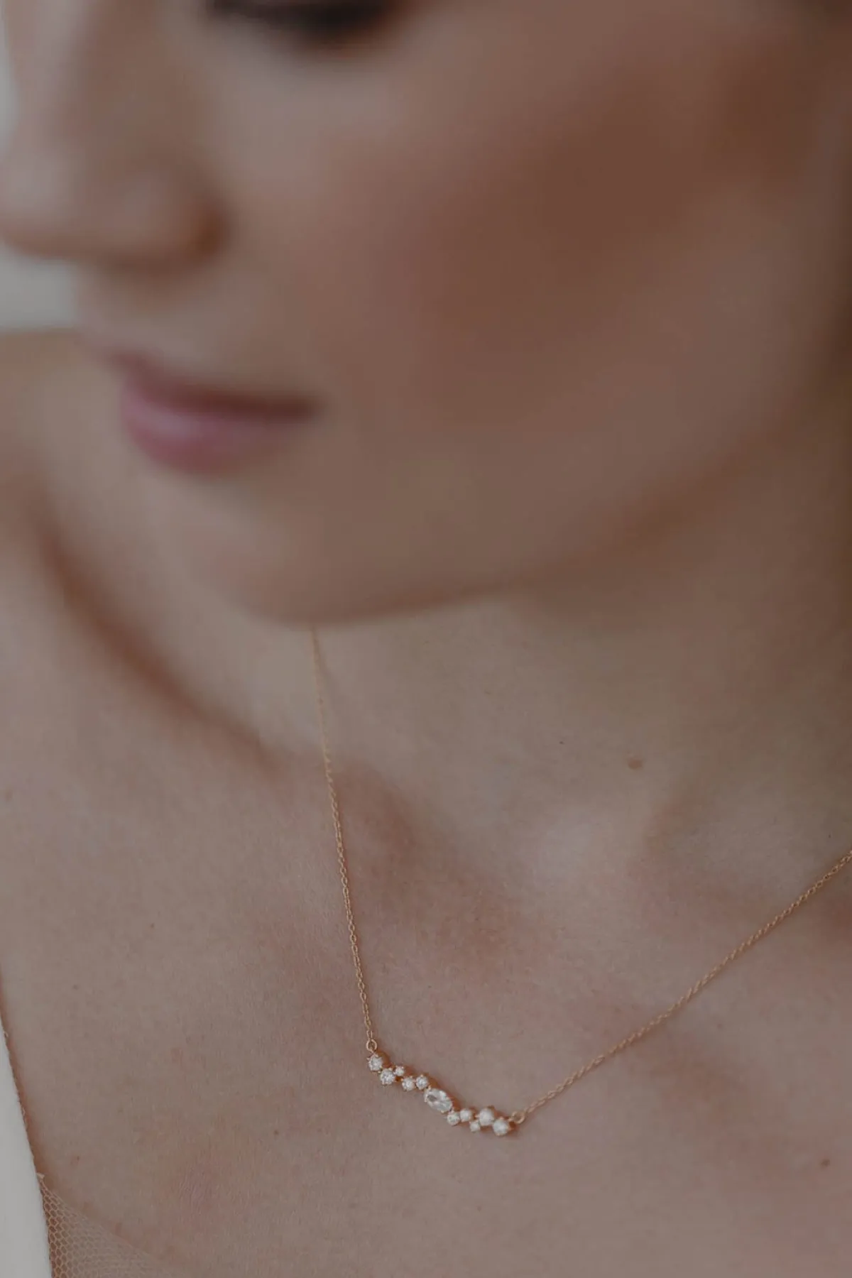 Braut Halskette mit Kristallen – Estelle<Juvelan Outlet