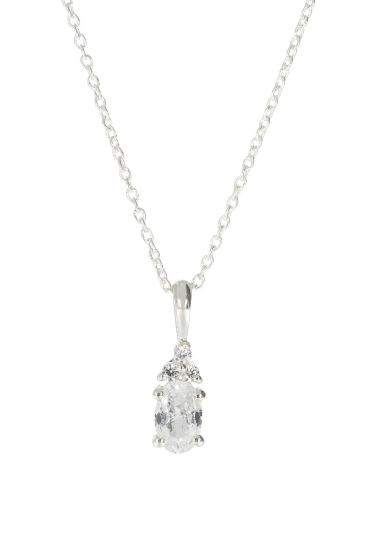 Braut Halskette mit ovalem Kristall-Anhänger – Dazzling Beauty<Juvelan Online