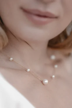 Braut Halskette mit Perlenanhängern – Out Of The Shell<Juvelan Outlet