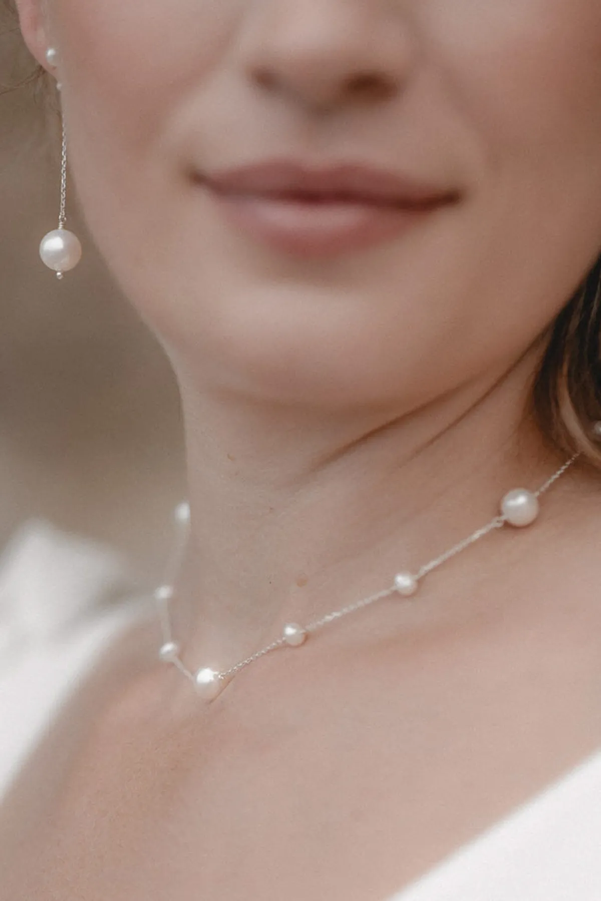 Braut Halskette mit Perlenanhängern – Out Of The Shell<Juvelan Outlet