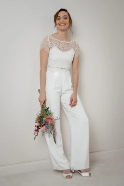 Braut Hose in Ivory – Tihana<noni Outlet