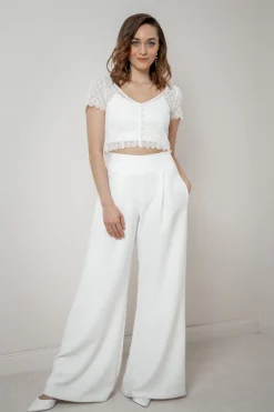 Braut Hose mit weitem Bein – Zari<noni Hot
