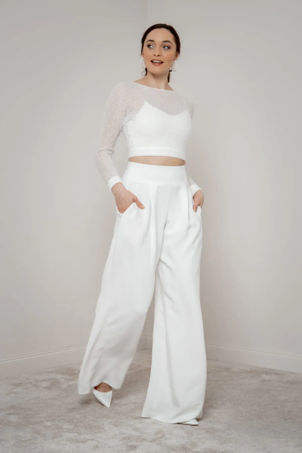 Braut Hose mit weitem Bein – Zari<noni Hot
