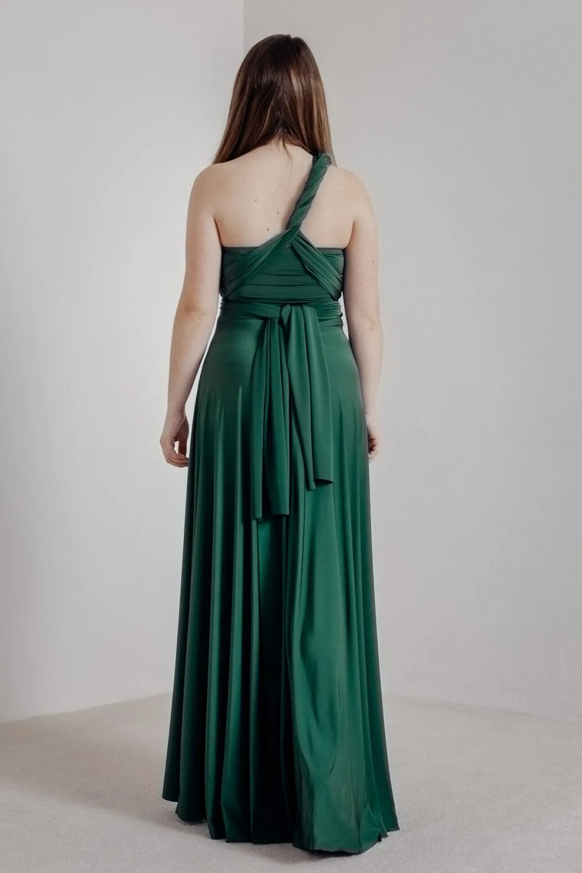 Brautjungfernkleid zum Wickeln – Ballgown Forest Green<twobirds Outlet