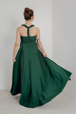 Brautjungfernkleid zum Wickeln – Ballgown Forest Green<twobirds Outlet