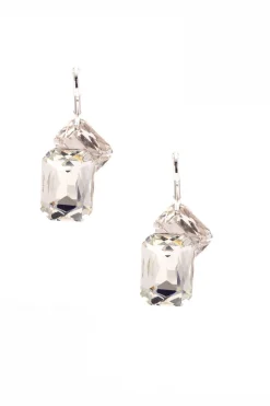 Braut Ohrringe mit Strass-Anhängern<Poirier