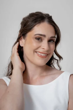 Braut Ohrstecker in Kristall-Optik<Weise Discount