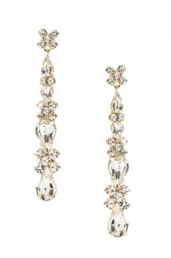 Braut Ohrstecker mit Strass-Anhängern<Poirier Outlet