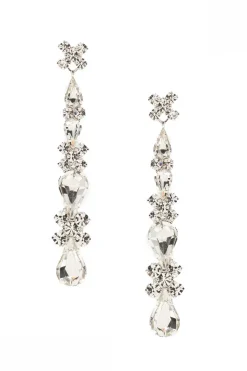 Braut Ohrstecker mit Strass-Anhängern<Poirier Outlet