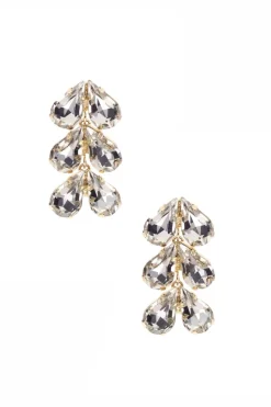 Braut Ohrstecker mit Strass-Herzchen<Poirier Discount