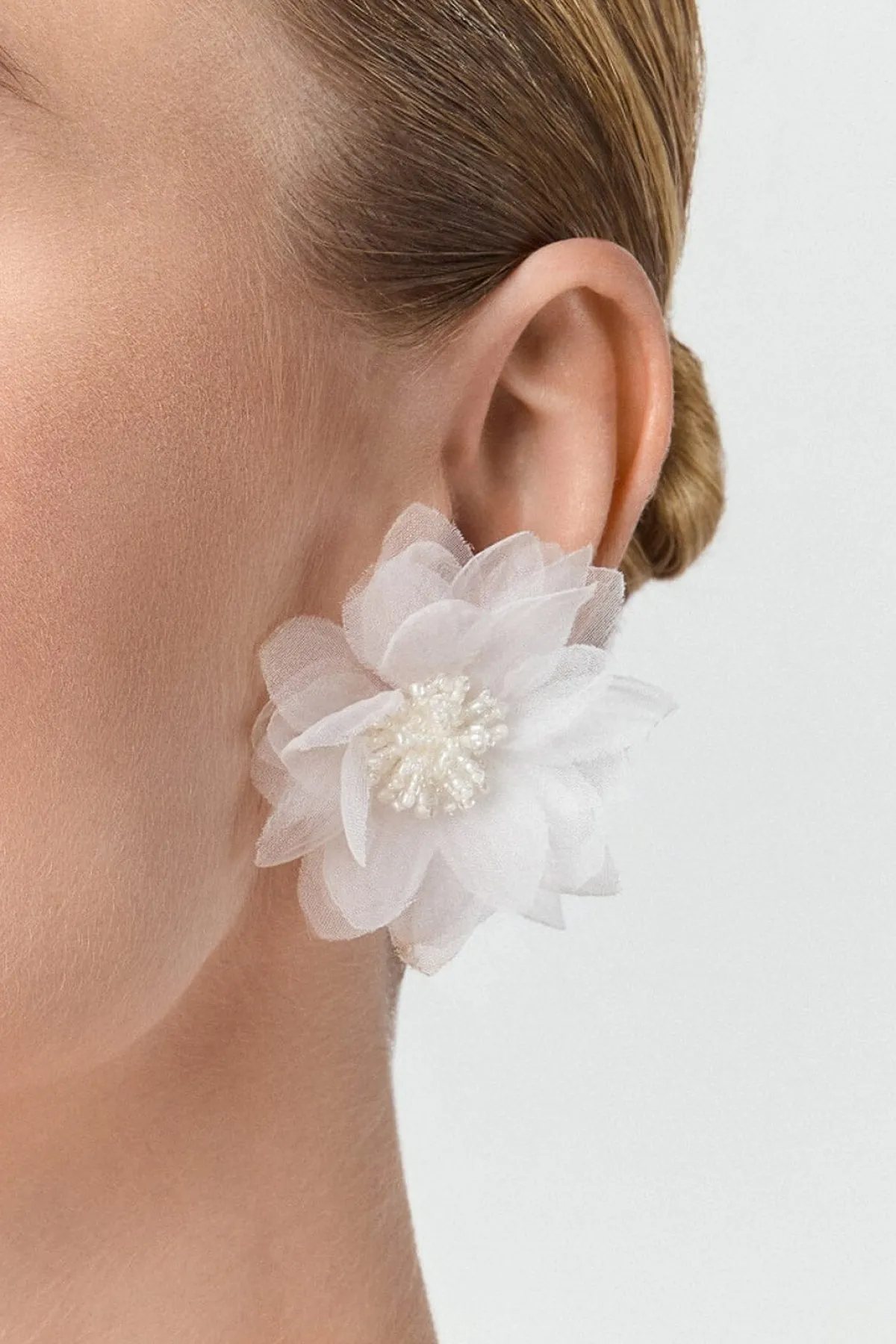 Braut Ohrstecker mit Tüllblüten<Poirier Outlet