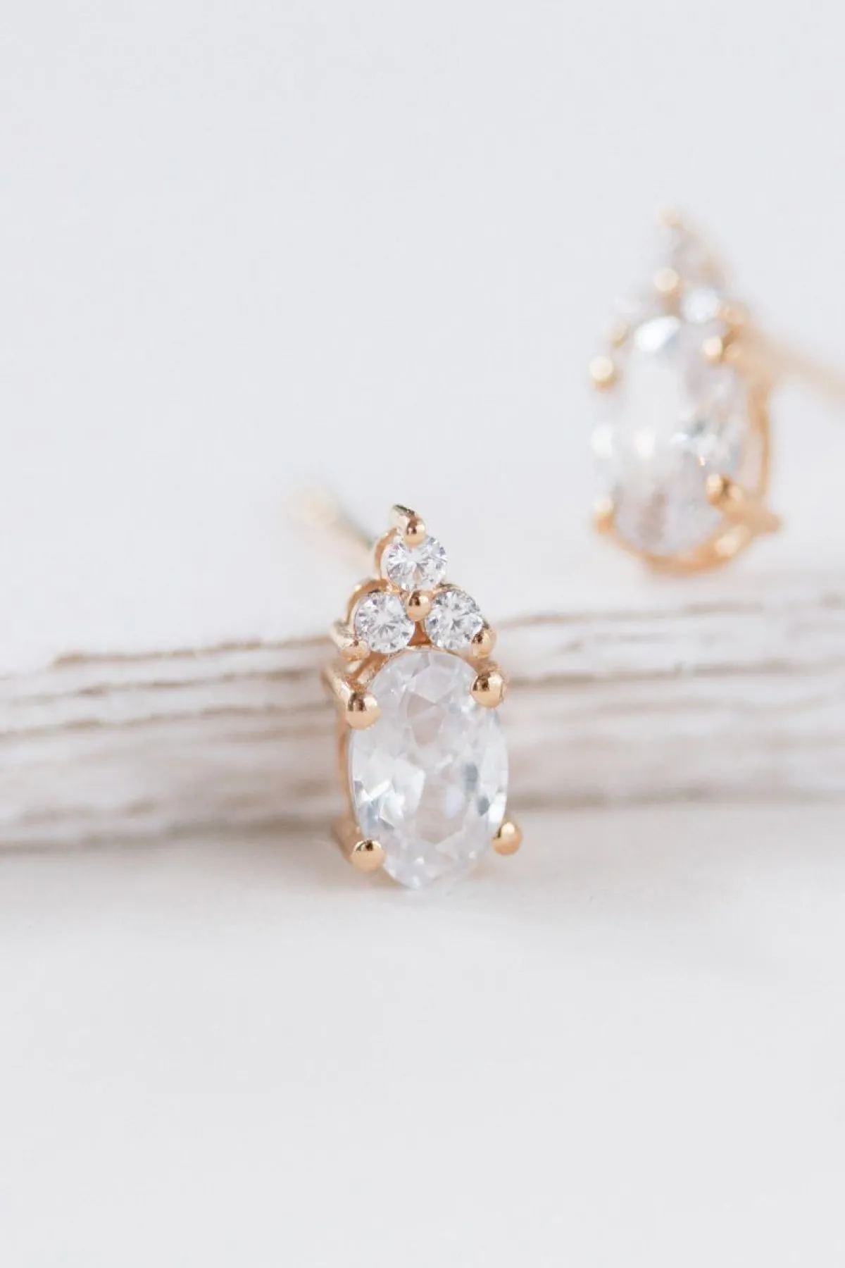 Braut Ohrstecker mit Zirkonia Kristallen - Dazzling Beauty<Juvelan Outlet