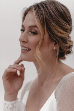 Braut Ohrstecker mit Zirkonia Kristallen - Dazzling Beauty<Juvelan Outlet