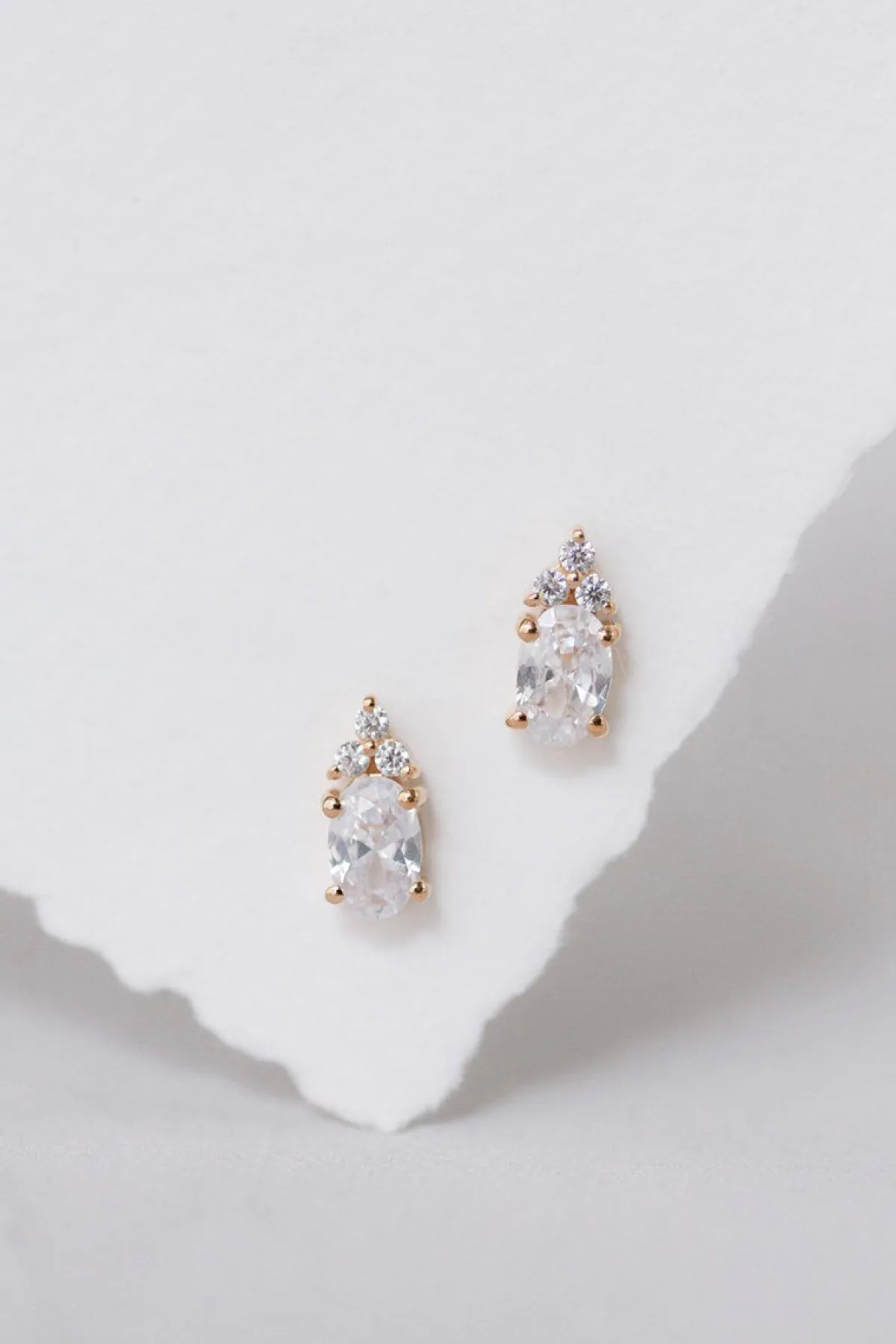 Braut Ohrstecker mit Zirkonia Kristallen - Dazzling Beauty<Juvelan Outlet