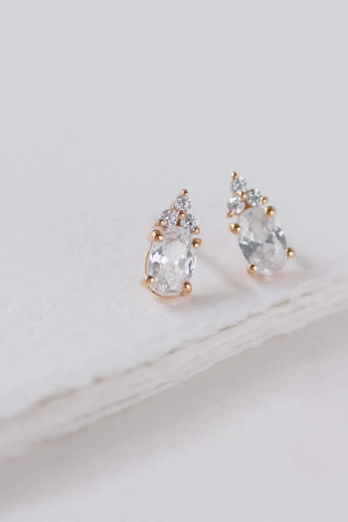 Braut Ohrstecker mit Zirkonia Kristallen - Dazzling Beauty<Juvelan Outlet
