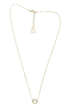 Braut Ohrstecker und Halskette mit Strass<Poirier Online