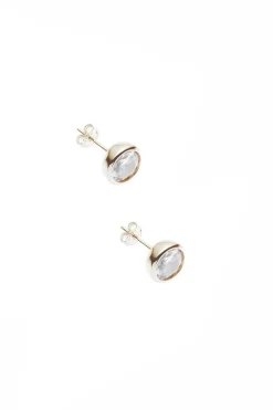 Braut Ohrstecker und Halskette mit Strass<Poirier Online