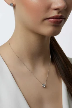 Braut Ohrstecker und Halskette mit Strass<Poirier Online