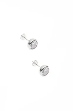 Braut Ohrstecker und Halskette mit Strass<Poirier Online