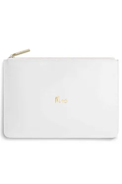 Braut-Pouch, Clutch mit Schriftzug