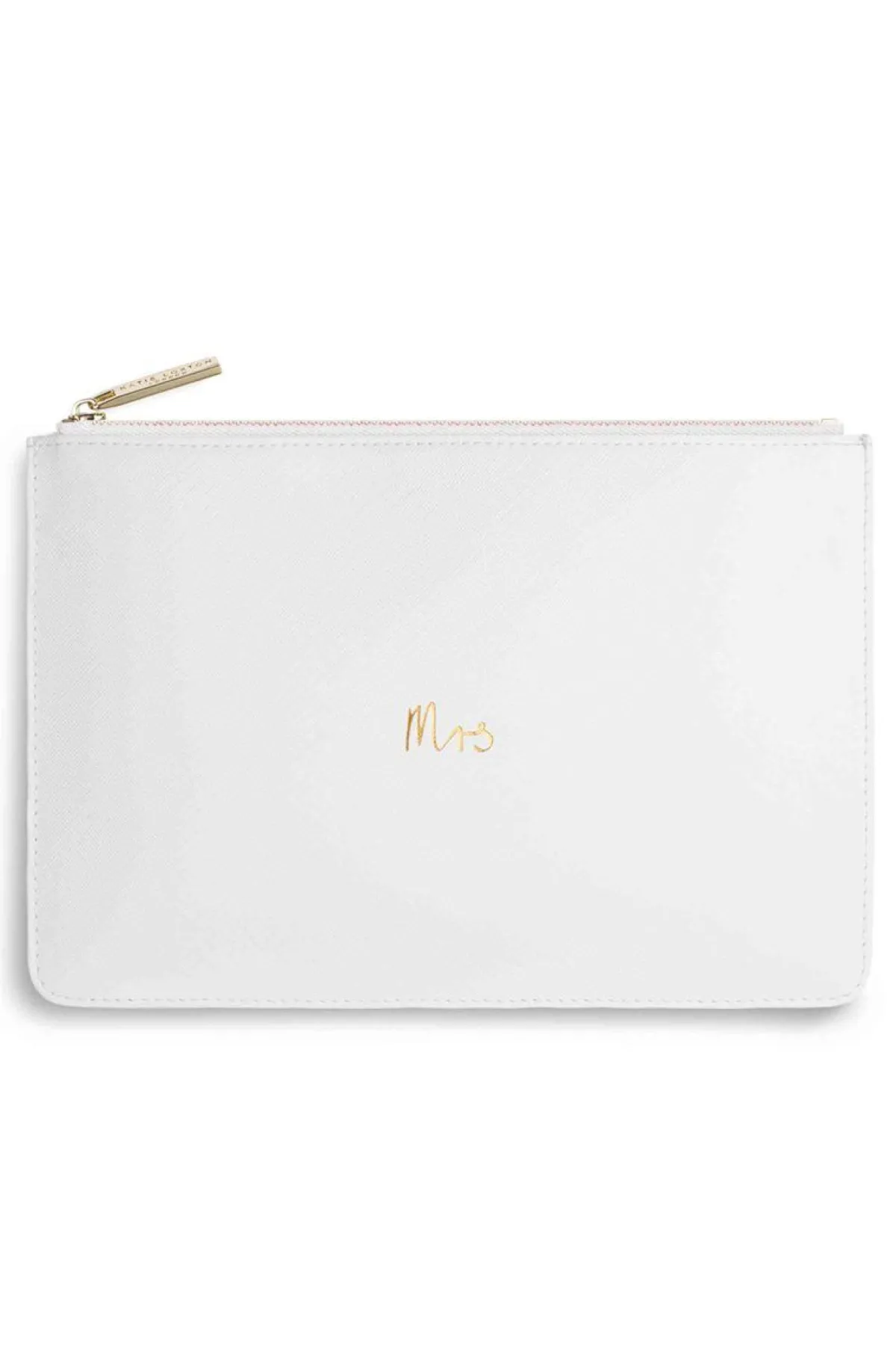 Braut-Pouch, Clutch mit Schriftzug "Mrs" in Chalky White –<Katie Loxton Best