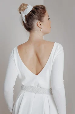 Braut Pullover aus Feinstrick mit V-Ausschnitt<forever & eva New