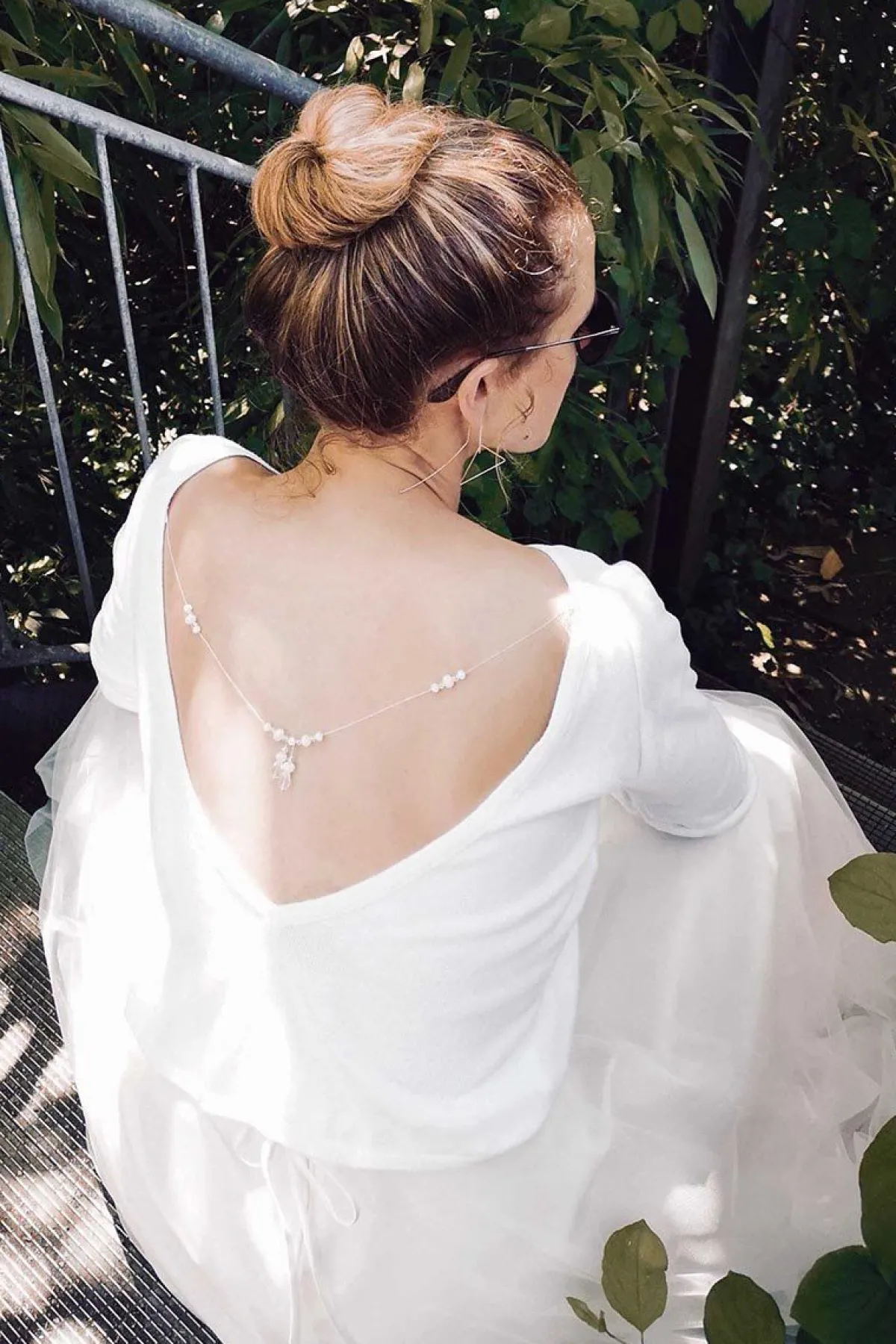 Braut Pullover aus Feinstrick mit V-Ausschnitt<forever & eva New