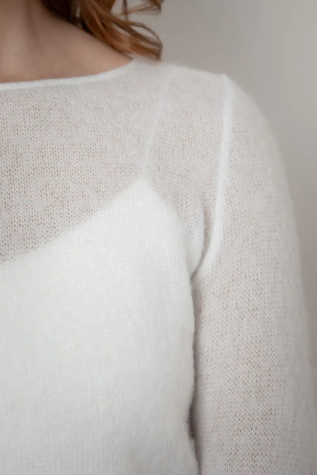 Braut Pullover aus Mohair-Strickmix – Suvi<noni Sale