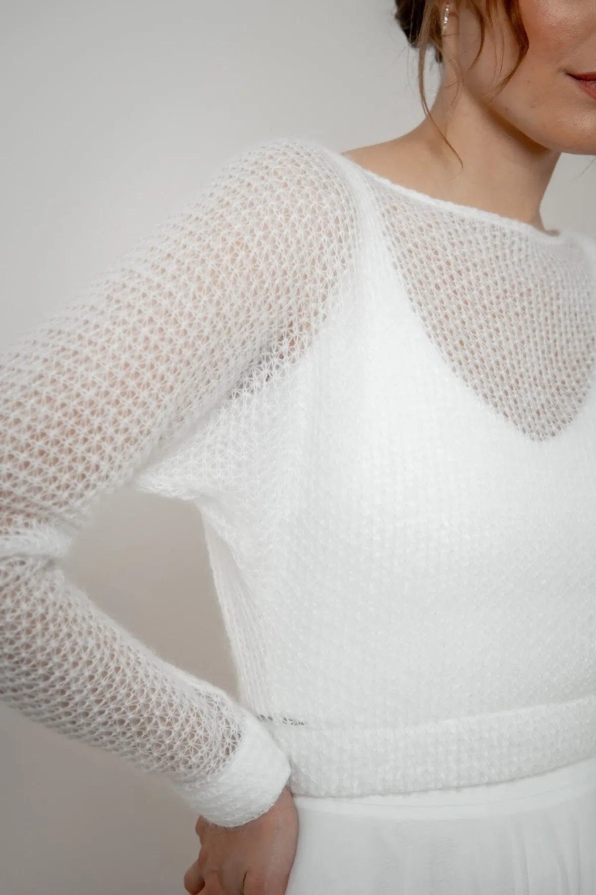 Braut Pullover aus Strickmix – Yosie<noni New