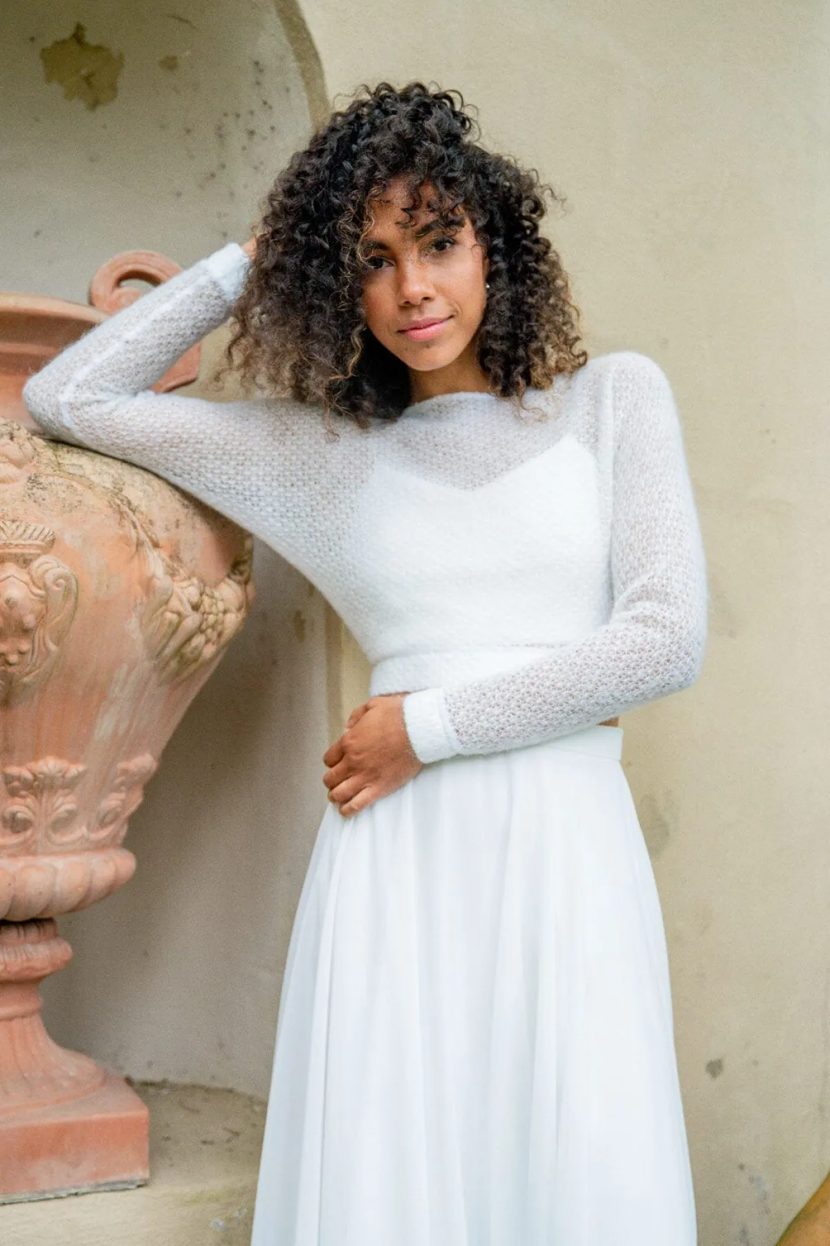 Braut Pullover aus Strickmix – Yosie<noni New