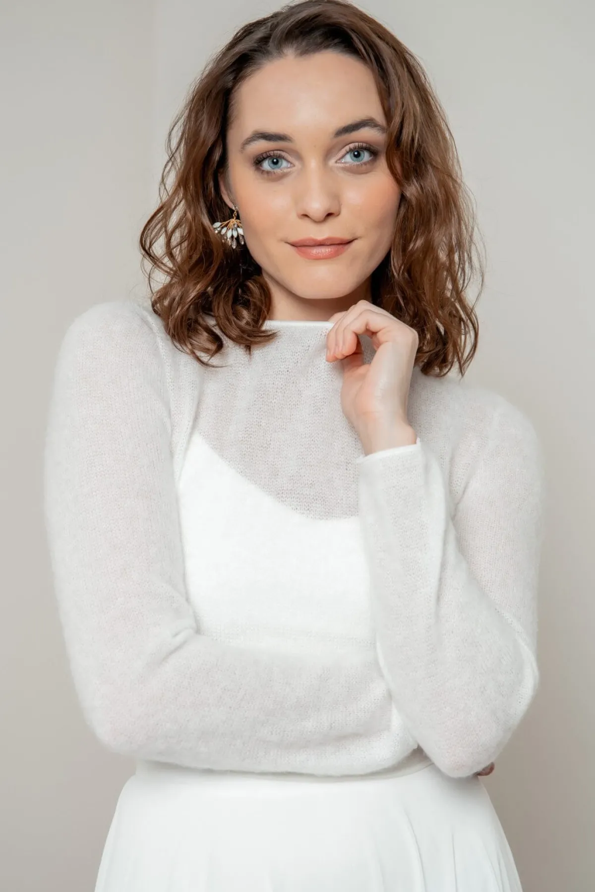 Braut Pullover aus Strickmix – Carli noni<Carla Outlet