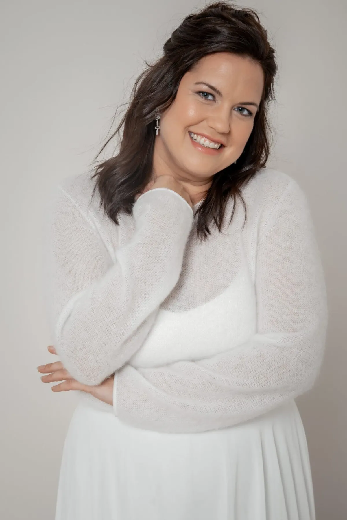 Braut Pullover aus Strickmix – Carli noni<Carla Outlet