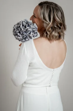 Braut Pullover mit Rückenausschnitt<Bianco Evento New