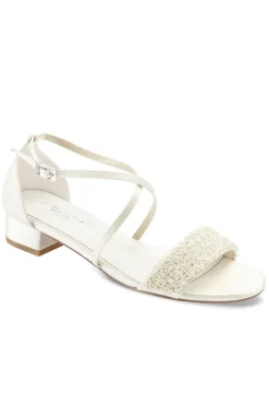 Brautsandale mit Perlen – Layla Ivory Satin | G.Westerleigh<G. Westerleigh Best