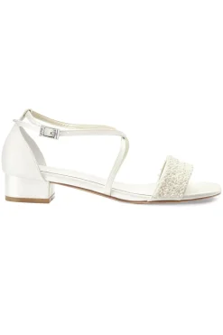 Brautsandale mit Perlen – Layla Ivory Satin | G.Westerleigh<G. Westerleigh Best