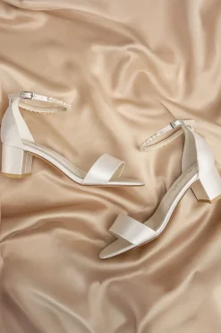 Brautsandalen mit Perlen – Beatrice Ivory Satin | G.Westerleigh<G. Westerleigh Sale